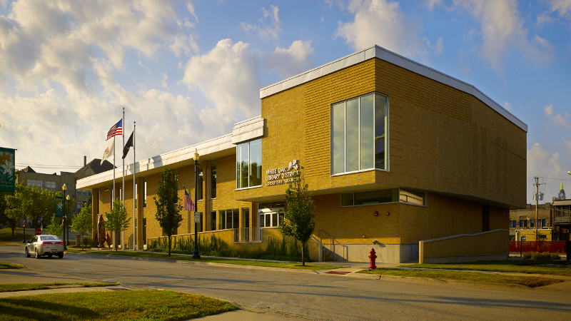 Lockport Branch in a 2 story brick building