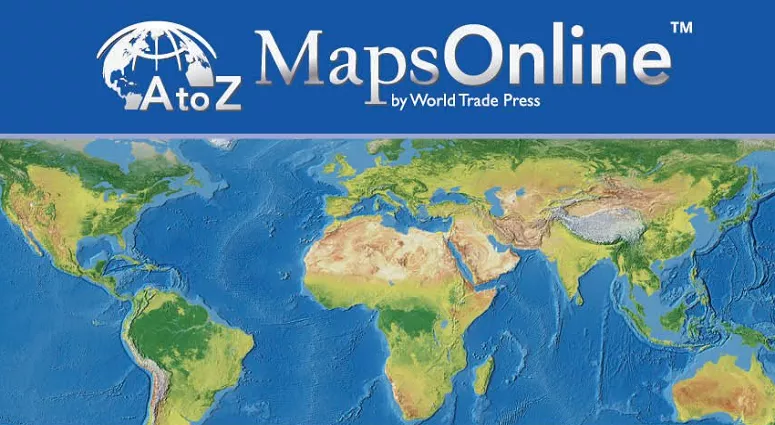 a to z maps online database