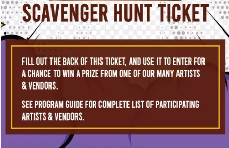 scavenger hunt ticket
