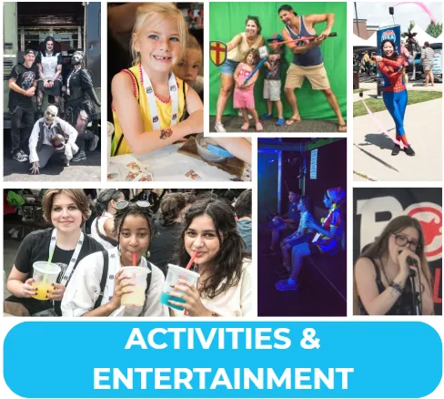 collage of seven activities 